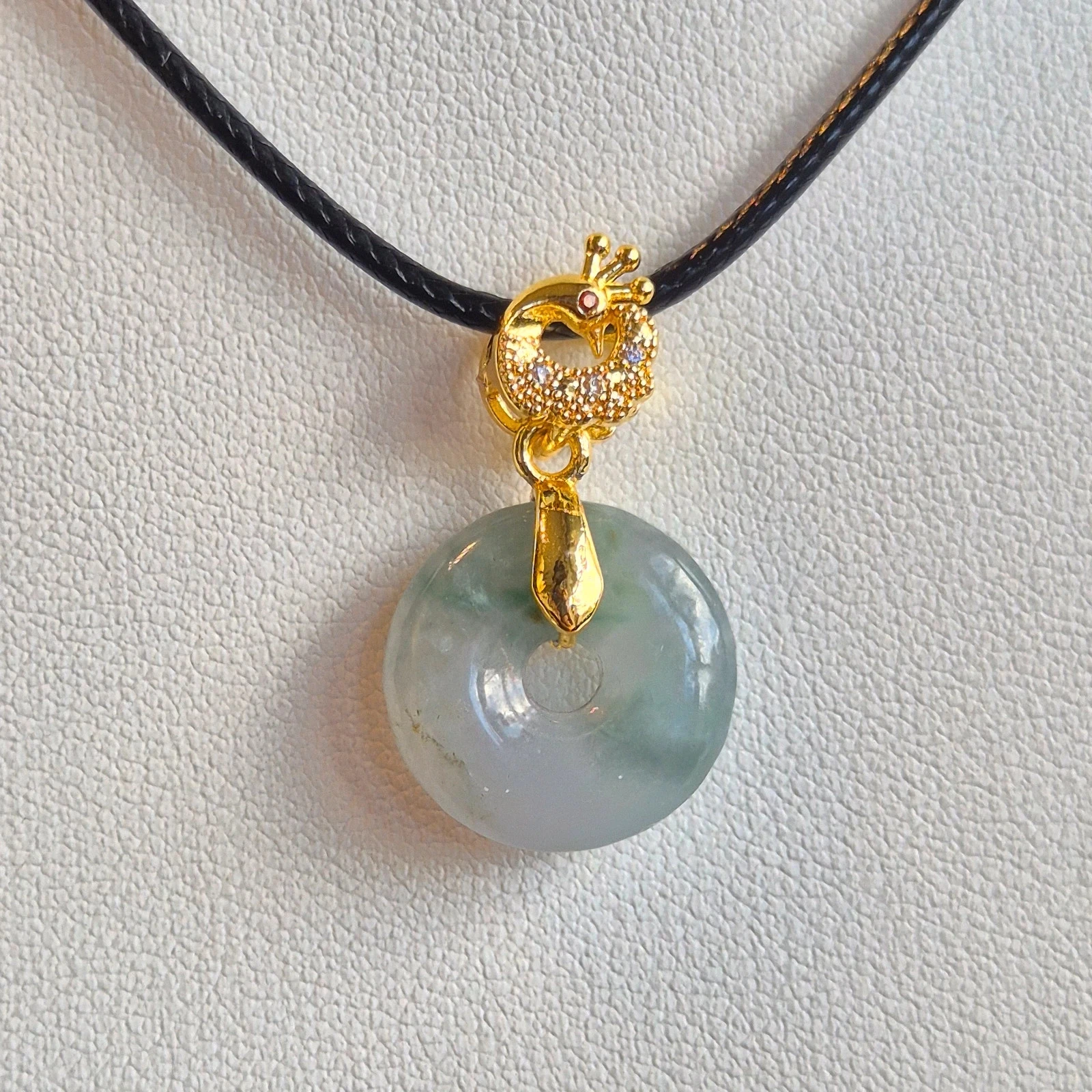 #Natural no tratado tipo A colgante de jade jadeíta con collar – photo 5